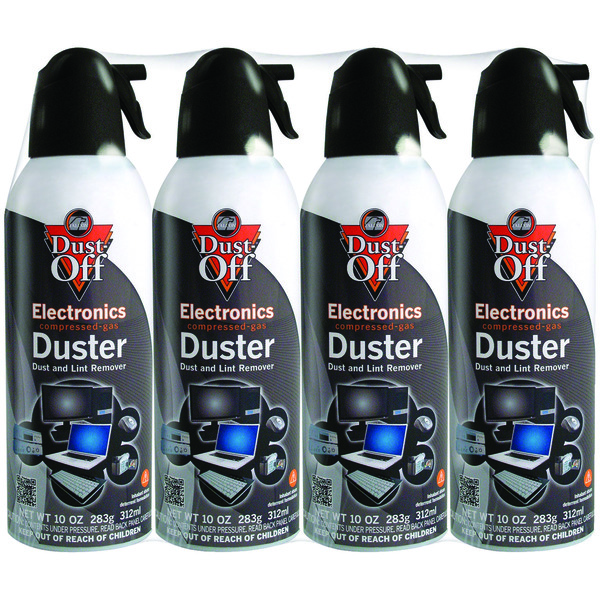 Dust-Off Electronics 10oz. Dusters, Pack/4 DPSXL4A